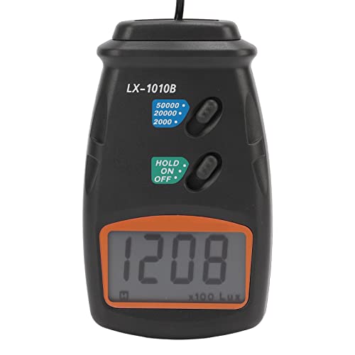 Medidor de luz digital LX1010B Zerodis luxómetro portátil de ABS con pantalla LCD 6