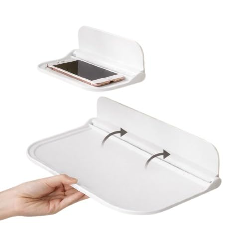 Floating Shelves/Foldable Small Wall/Space Saving Mounted Storage Tray/Easily Expands Wall Spaces Shelves for Bathroom, Kitchen, Office-image-14