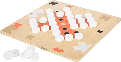 small foot Mühle und Solitär "Gold Edition" aus Holz, zwei Brettspiele im modernen Look, ab 6 Jahren, 12220 – Bild 5
