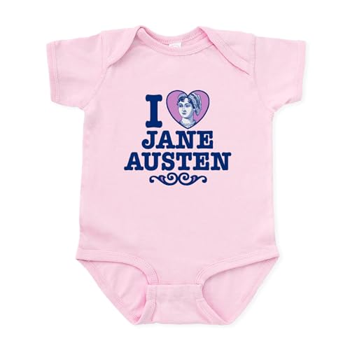 CafePress I Love Jane Austen Infant Bodysuit Cute Infant Bodysuit Baby Romper