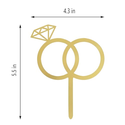 Jieein NJ-0723 Diamond Ring Cake Topper thumb #4