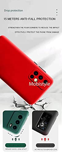 Image of mobistyle Soft Silicone, Individual Camera Protection for Each Lens Shockproof Rubber Full Body Back Cover Case Compatible for Samsung M31s (Red)