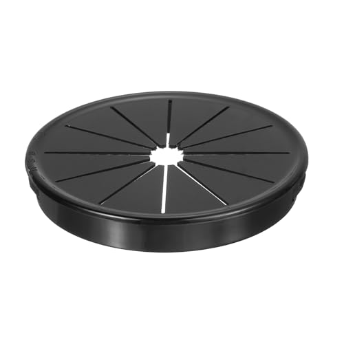 QUARKZMAN Passacavo da Tavolo Nero, Passacavo a Scatto con Otturatore per Fori con Montaggio da 2.95 (75mm), Passacavo Rotondo in Nylon a Scatto per Gestione Cavi e Fili