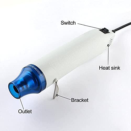 Image of Hetkrishi Handheld Mini Heat Gun Tool for Embossing Resin Art Removing Bubbles 300 Watt(Muilticolor)