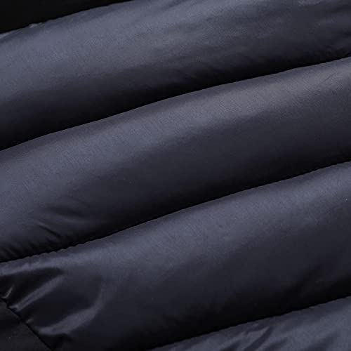 Cotton Jacket Men Lightweight Hoodie -Winter Warm Down Jacket Zipper Pocket Windbreaker Thick Patchwork Casual Outwear #TOP6