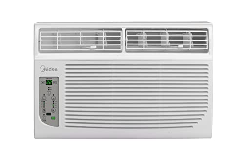 La Mejor Recopilación de Aires acondicionados de ventana los mejores 5. 47 Midea MAW12C1OUM Aire Acondicionado Ventana ECO, 12,000 BTU/, Frío, 110v, Blanco