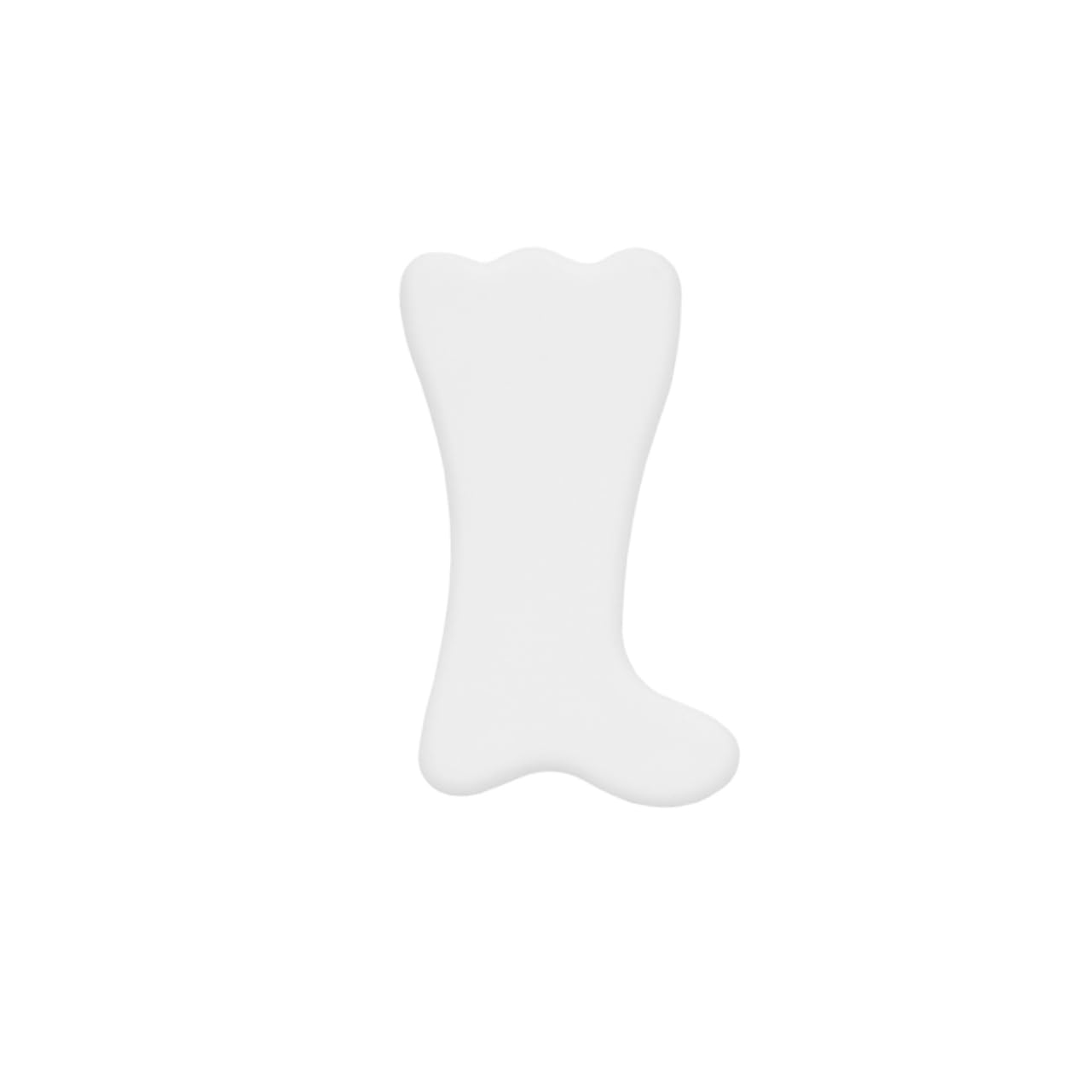 Gogogmee Massaging Scraping Plate Face Massager Tool Ceramic Gua Sha Massage Board Natural Jade Stones White Face Shaping Massager