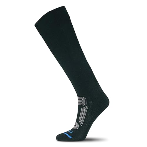 FITS Pro Cushion Merino Wool Ski Socks For Men and Women, Over-the-Calf, Breathable, Odor Resistant, Whole Foot Comfort
