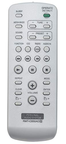 ALLIMITY RMT-CS50AD Remote Control Replace for Sony Personal Audio System ZS-S50CP