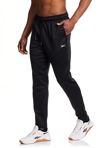 Reebok Men's Fleece Tech Sweatpant, Zippered Pockets, Athletic Joggers4