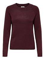 ONLY Damen Pullover Strickpullover ONLRICA Life 15204279 ,Zinfandel ,L
