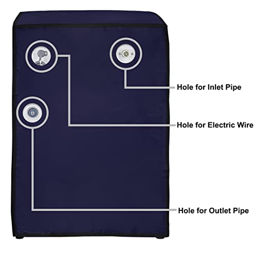 Image of Amazon Brand - Umi. Front Load Washing Machine Cover Suitable for Bosch 6.5 Kg, 7 Kg, 7.5 Kg, 8 Kg, 8.5 Kg, 9 Kg (63cmsX63cmsX81cms, NAVY BLUE)