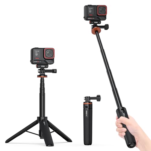 Amazon | VRIG ミニ三脚 アクションカメラ 三脚 自撮り棒 4段階
