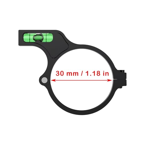 WestHunter Optics Scope Bubble Level for 30mm Tube - Precision Shooting & Competition | Black
