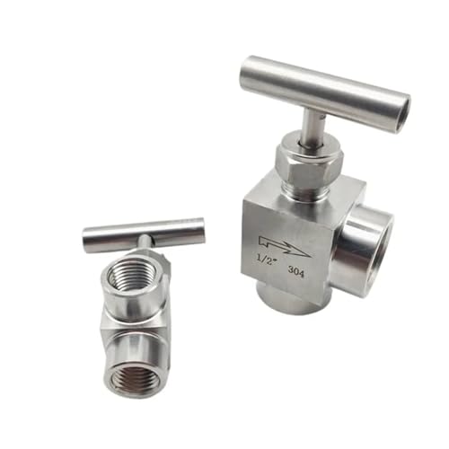 Robinet à pointeau 1/2 en acier inoxydable 304 finition premium