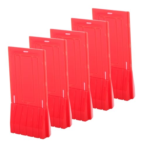 Toddmomy 5pcs Miniature Traffic Sign Play for Plastic Road Signs Construction Party Favors for Imaginative Play Safe Roleplaying Games