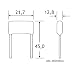 Jandei - 10 x Condensador Poliester Quitar Parpadeo 110-240VAC Led 470nF 0,47uF...