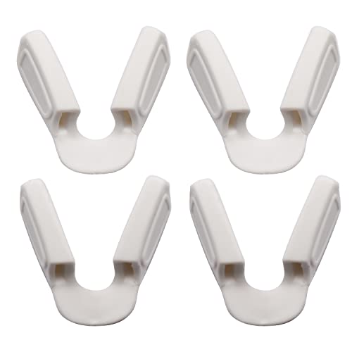 Plaquettes de nez silicone pour Oakleys Jawbreaker, lot de 2 pièces blanc de rechange