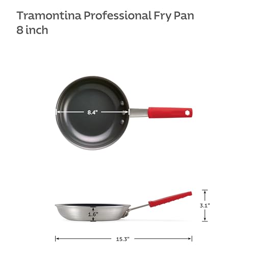 Image of Tramontina Professional 8-Inch Ceramic Non Stick Small Frying Pan, Heavy-Gauge Aluminum Skillet with PFAS /PFOA-Free Nonstick Coating, Dishwasher and Oven Safe, Black
