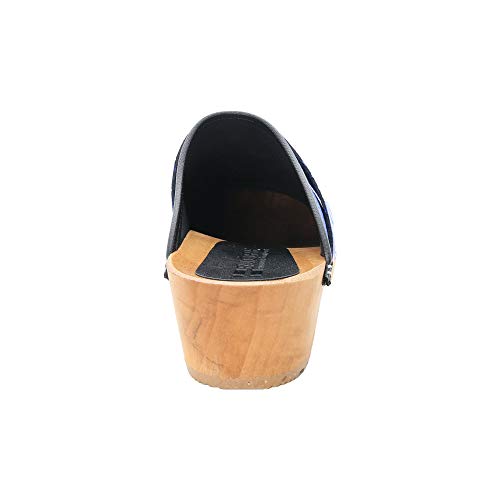 Image of Bjork Maja Wood Open Back Leather Clogs