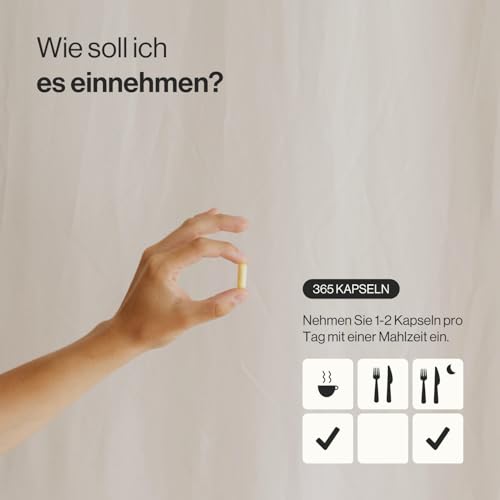 Glucosamin-Komplex mit Chondroitin, MSM, Boswellia, Bambus, Quercetin und Selen - 365 Kapseln, Kapsel-Form - Ohne Zusatzstoffe, Ohne Gentechnik - Zenement