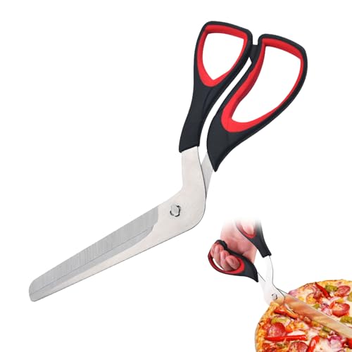1PCS Ciseaux à pizza,Ciseaux de Cuisine,Multifonctionnels pour Couper les Pizzas,ciseaux a pizza,Ciseaux Pizza Professionnel,Ciseaux pizza Coupe Pizza...
