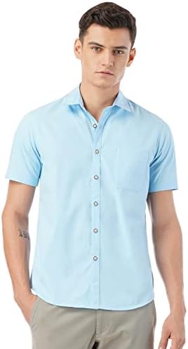 FYLTR Men's Solid Regular Fit Shirt (FYLSS23MS-012)