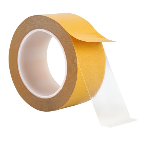 QDiShi Thin Double-Sided Tape, Woodworking Tape, Pet Double Sided Tape, High Tack Tape for Arts &amp; Crafts, Photos, Scrapbook, Woodworking, Fixed Carpet, Wall Décor (1in x 66ft)