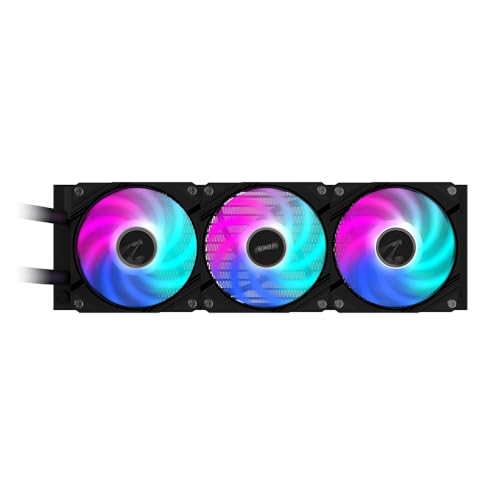 Image of GIGABYTE Aorus Waterforce II 360 AIO Liquid CPU Cooler - 3 x 120 mm ARGB Fan, Slide-in Locking Mechanism, Daisy-Chain, Compatible with Intel LGA 1851 and AMD AM5