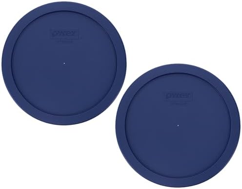 Pyrex 7402-PC 6/7-Cup Blue Food Storage Lids (2-Pack) - Made in USA image 4