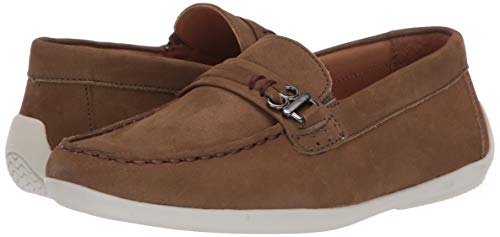 Image of Driver Club USA Unisex-Child Boys /Girls Leather Fashion Luxury Driving Loafer with Rope Anchor Detail