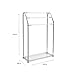 Organize It All 3 Bar Bathroom Towel Drying Rack & Holder with Shelf , Chrome, 62443W-1