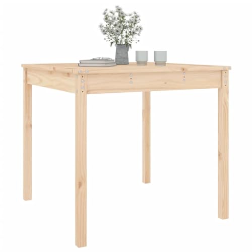 Table de jardin bois pin massif extérieur terrasse et balcon
