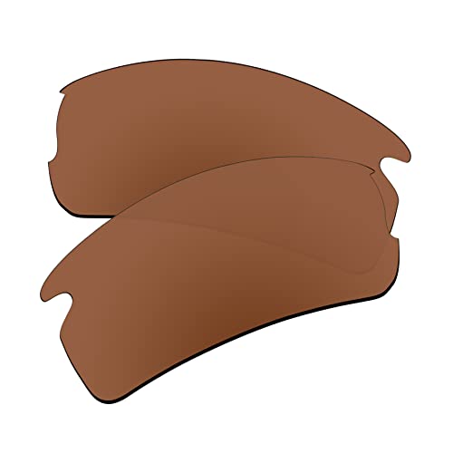 EZReplace Lentes de repuesto para gafas de sol Oakley Flak 2.0 OO9295 (lentes polarizadas) – Compatible con marco Oakley Flak 2.0 (marrón granate)