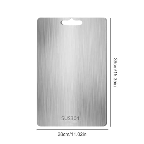 Planche à découper en acier inoxydable titane 46x30 cm durable - 5