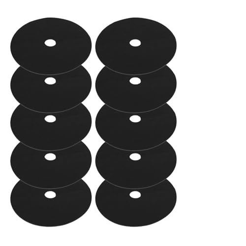 Mantillo No Tejido Para árboles Anillo de árbol no tejido, Base redonda, cubierta de tela barrera contra malas hierbas, mantillo reutilizable for Control de paisajismo, protección de raíces, 10 Uds. A