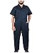 Walls Work Men's Short Sleeve Poplin Non-Insulated Mechanic Coverall