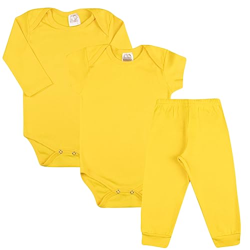 Kit 12 Peças Body Bebê Manga Longa e Manga e Curta com Calça Mijão Roupa Bebe Algodão para Menino Me