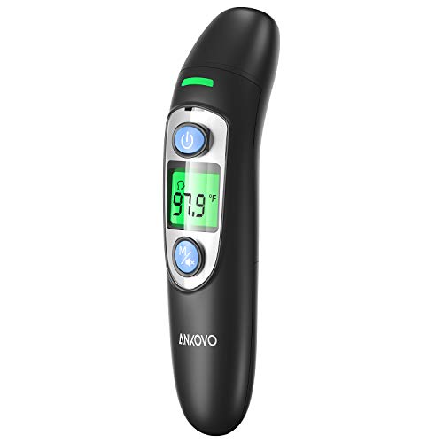 Thermometer for Fever, Forehead and Ear Digital Infrared Thermometer with Alarming Beep, Instant Accurate Reading for Adults, Kid and Baby