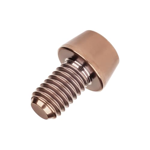 Image of Titanium Ti Bolt M5x9 16 18 20 25 30 35 40 45 50 55 60mm Tapered Head Screws Pack of 4 (M5x9mm, Bronze)