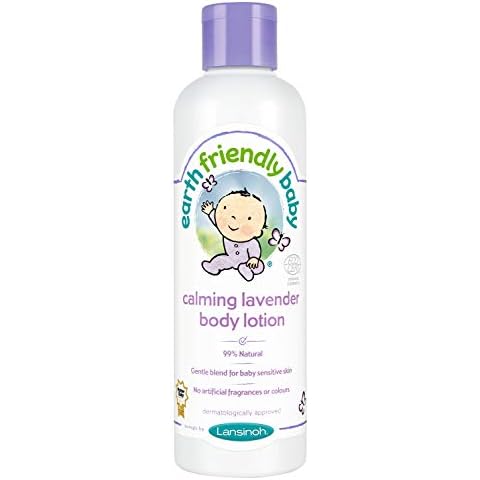 Earth Friendly Baby Children Body Lotion Calming Lavender Kids 250 ml Ecocert, white Cover