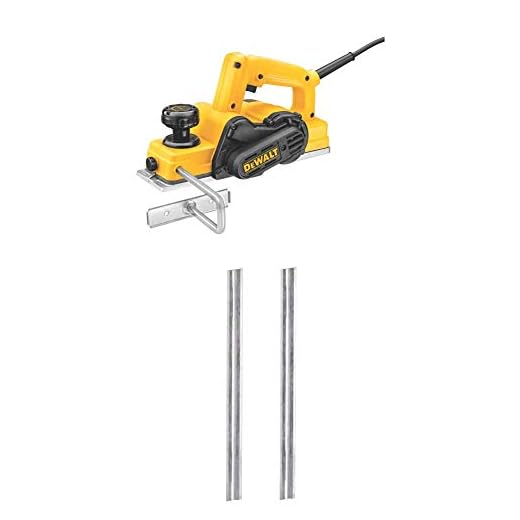 DEWALT D26677K 3-1/4-Inch Portable Hand Planer Kit with DEWALT DW6654 Reversible Carbide Blade Set (for DW677 DW678 and DW680K)