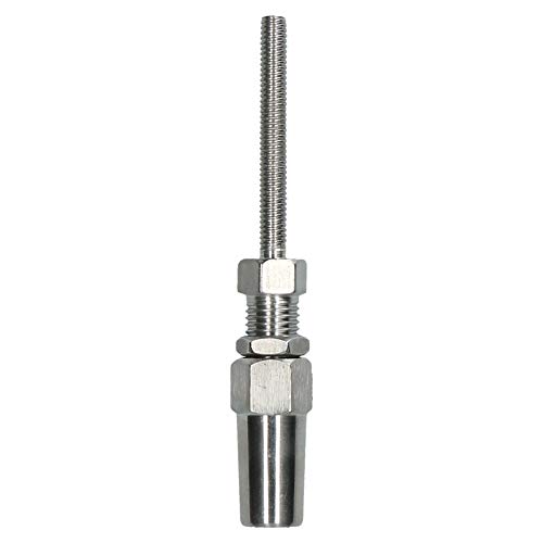 AB Tools 4mm Wire Cable Rope Rigging Stud Terminal Swageless DIY Fitting Stainless 316