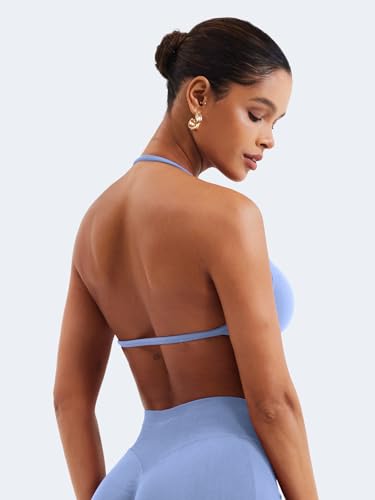 Image of VOYJOY Impact Strappy Bra Sports Bras for Women Basic Workout Gym Yoga Bra