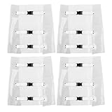 Ipetboom Fußschutzpolster für Den Behandlungsstuhl 4 Stück Waschbare Kunststoff-Zehenschutzhülle für Die Klinikeinheit, Transparente Dentalstuhl Fußabdeckungen Fußpolster für Dentalstühle Stuhlbezug