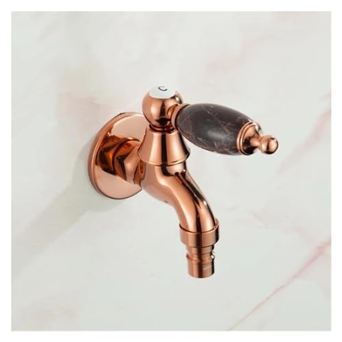 Grifo con mango de jade y acabado oro rosa para piscina 4