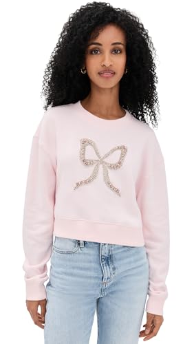 LOVESHACKFANCY Womens Rylan Pullover Wistful Pink M