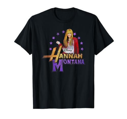 Disney Hannah Montana Pose Distressed Big Chest Portrait T-Shirt