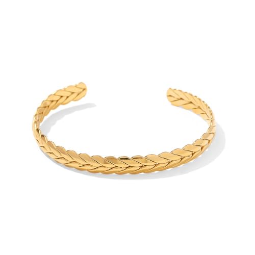18K Gold Women's Wheat Bracelet, Mesh Bracelet, Fashionable and Luxurious, Jewelry Gift, Birthday/Valentine's Day/Mother's Day/Christmas and Other Holiday Gifts