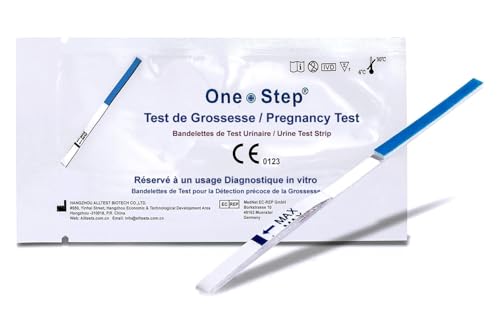 20 x One+Step Test de grossesse ultra-sensible I Test de grossesse précoce I Pregnancy Test I HCG Test I Détection Ultra Précoce I Sensibilité 10 mIU/ml